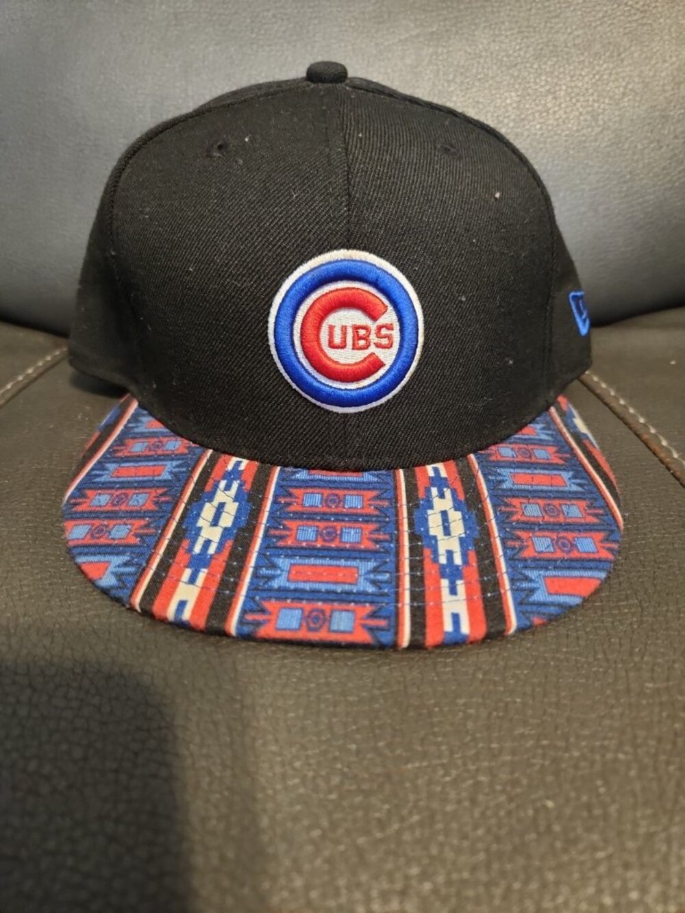 New Era 9Fifty Chicago Cubs Aztec Mayan Tribal Visor Wool Snapback Cap Hat